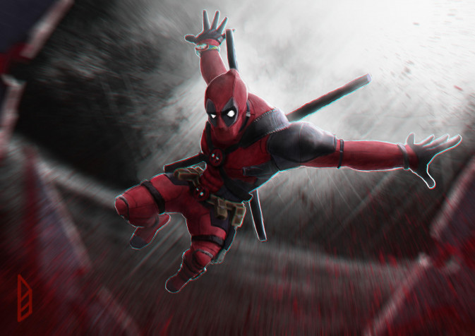 Deadpool MacBook Wallpaper 3840x2715px