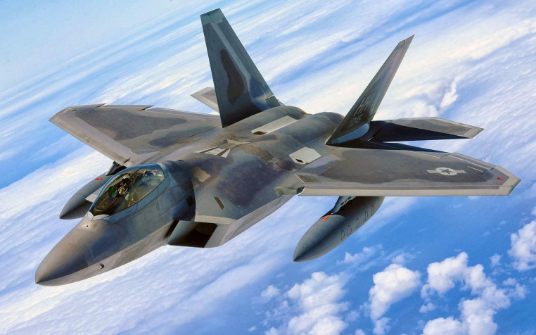 F 22 Raptor HD Background 1600x1000px