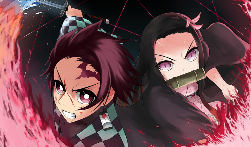 Tanjiro And Nezuko Wallpaper Image 4093x2401px