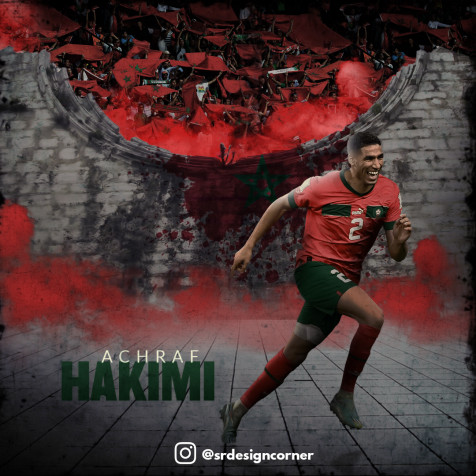 Achraf Hakimi Wallpaper for iPhone 1080x1080px