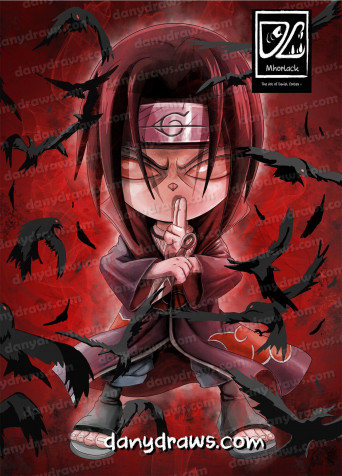 Itachi Chibi Mobile Wallpaper 1350x1875px