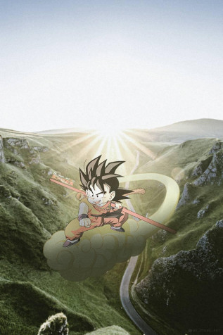 Kid Goku iPhone Background 943x1414px