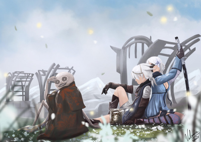 Nier Replicant Laptop Wallpaper 3840x2715px