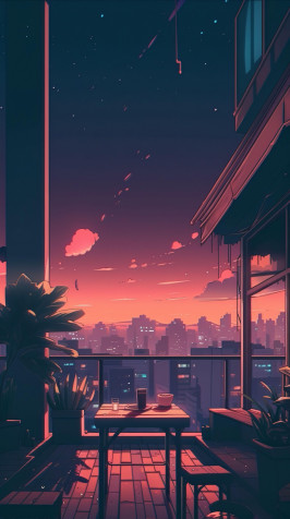 Lofi Phone Background 3264x5824px