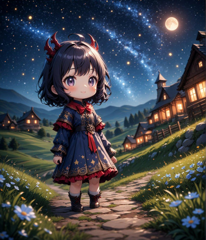 Chibi Anime Girl iPhone Wallpaper Image 1320x1536px