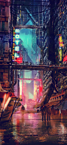 Cyberpunk iPhone 11 Pro Wallpaper 1125x2436px