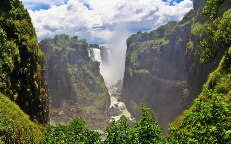 Victoria Falls Widescreen HD Wallpaper 1920x1200px