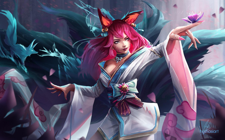 Ahri League Of Legends Widescreen HD Wallpaper 1920x1200px