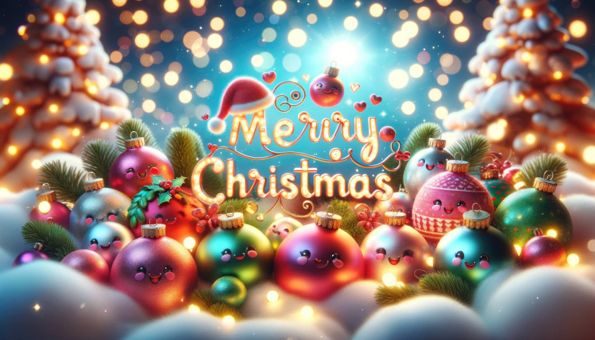 Merry Christmas Laptop Wallpaper 5376x3072px