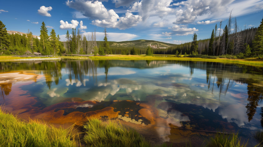 Yellowstone National Park Desktop Background 2912x1632px