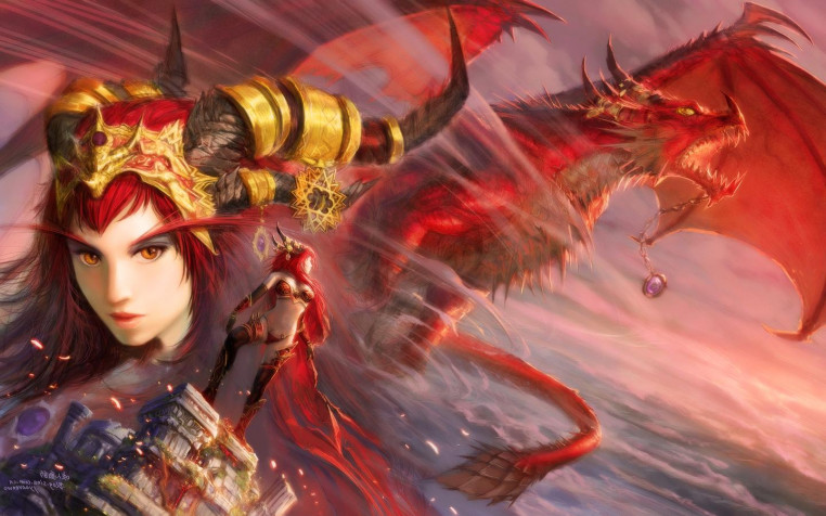 Alexstrasza Laptop Background 1440x900px