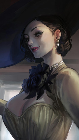 Lady Dimitrescu 4k Phone Wallpaper 2160x3840px