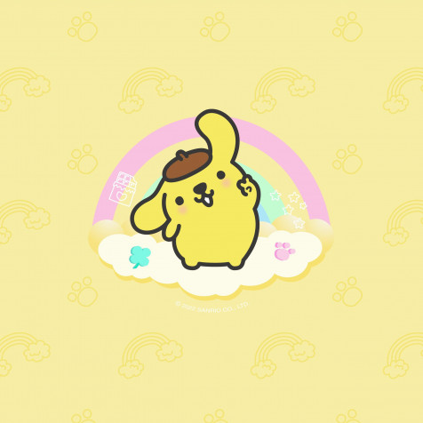 Pompompurin Mobile Background 2501x2501px