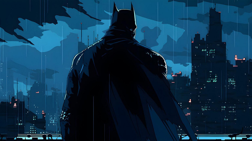 Batman Comic Cartoon MacBook Wallpaper 1536x864px