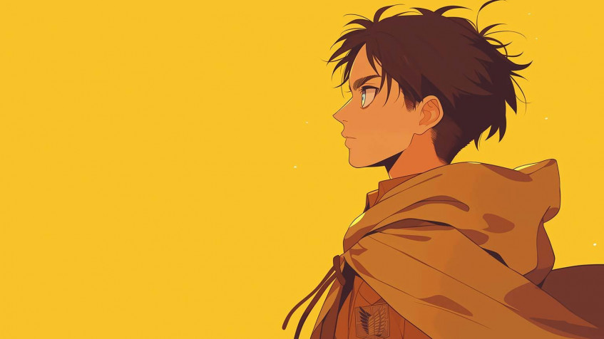 Eren Yeager Desktop HD Background 1536x864px