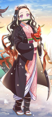 Nezuko Wallpaper for iPhone 1080x2400px