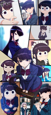 Komi Can T Communicate Android Wallpaper Image 1080x2400px