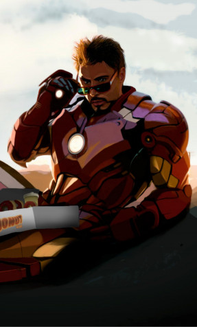 Tony Stark Phone Wallpaper 1280x2120px