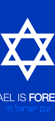 Israel Flag iPhone 15 Pro Max Wallpaper 1290x2796px