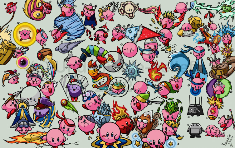 Kirby Desktop HD Background 3600x2276px