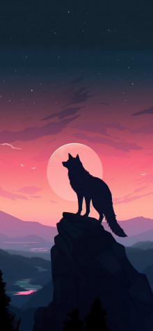 Wolf Phone Background 1183x2560px