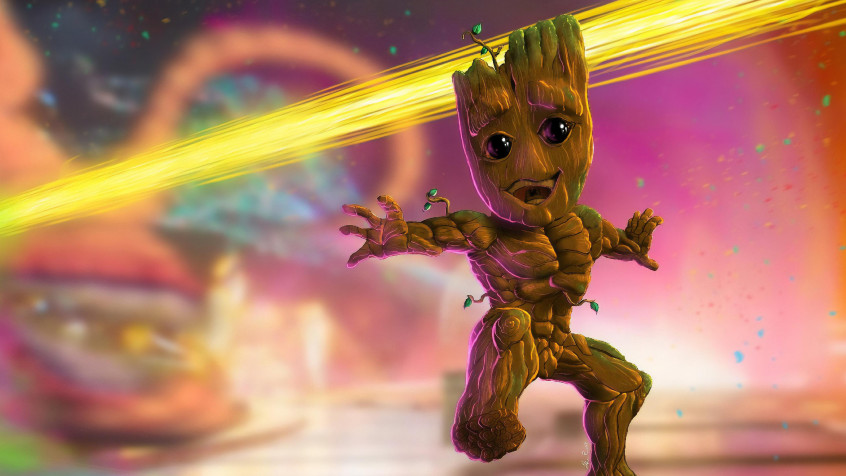 Baby Groot 4k UHD Wallpaper 3840x2160px