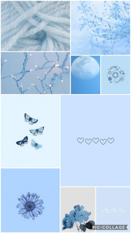 Baby Blue Phone Background Image 1014x1800px