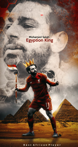 Mohamed Salah Phone HD Background 1158x2178px