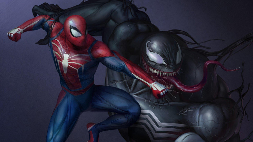 Marvels Spider Man 2 Venom Laptop Background 1920x1081px