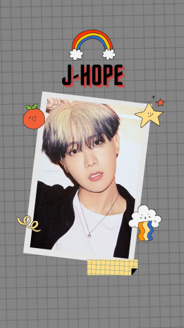 Cartoon Bts J Hope Phone HD Background 1080x1920px