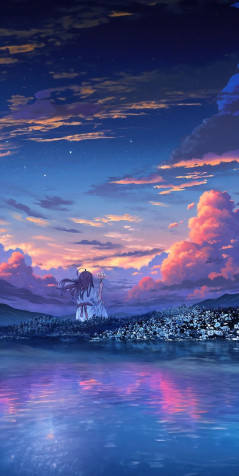 Anime Scenery Phone HD Background 803x1600px