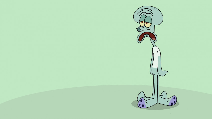 Squidward Full HD 1080p Wallpaper 1920x1080px