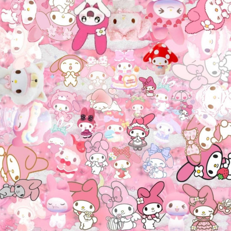 My Melody iPhone Wallpaper Image 1080x1080px