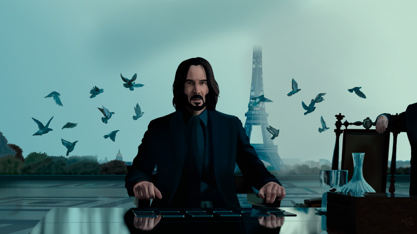 John Wick Desktop Background 5333x3000px