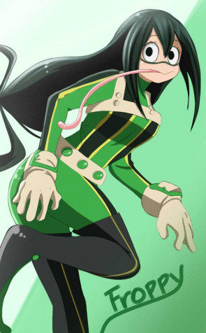 Tsuyu Asui iPhone Background Image 1024x1650px