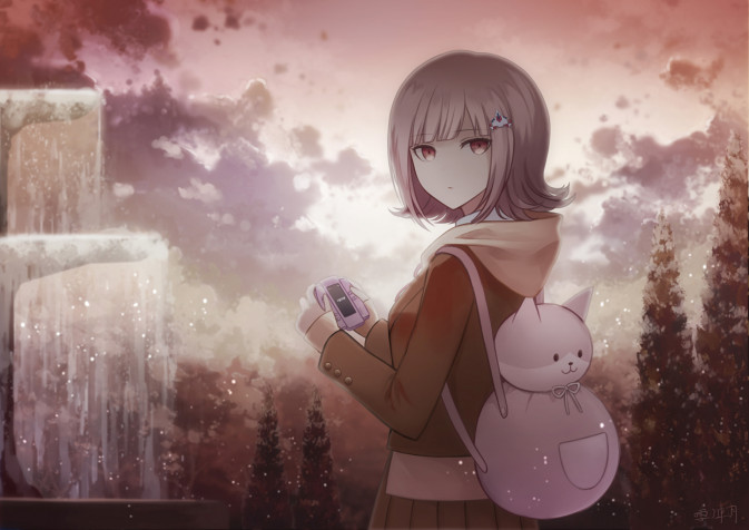 Chiaki Nanami HD Background 1920x1358px