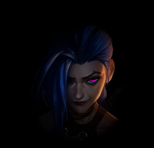 Arcane Jinx Desktop HD Background 2222x2139px