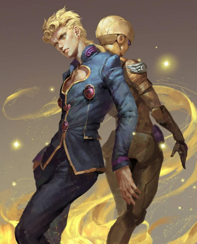 Giorno Giovanna Phone Background 1032x1280px