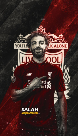 Mohamed Salah Mobile Background 1280x2236px