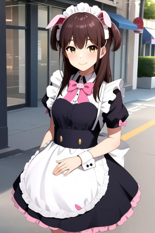 Akiba Maid War Wallpaper for iPhone 1024x1536px