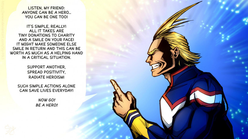 All Might Full HD 1080p Wallpaper 1920x1080px