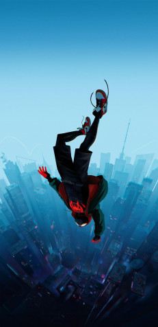 Miles Morales Phone Background 1440x2960px