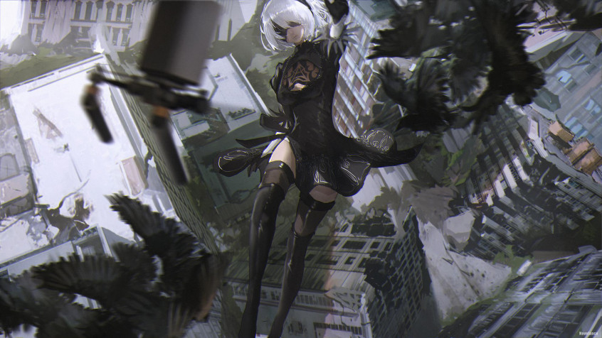 Nier Automata MacBook Wallpaper 1980x1114px