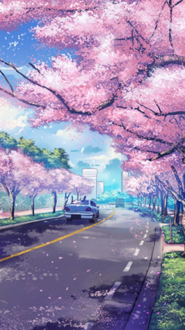 Anime Landscape Wallpaper for iPhone 1080x1920px