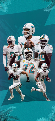 Miami Dolphins Mobile Wallpaper 946x2048px