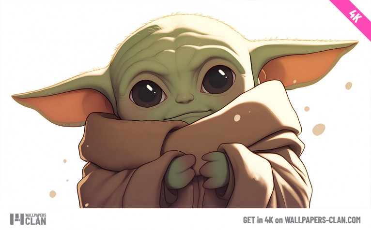 Baby Yoda MacBook Wallpaper 1536x955px