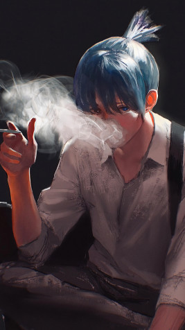 Anime Smoking Boy 4k Phone Wallpaper 2160x3840px