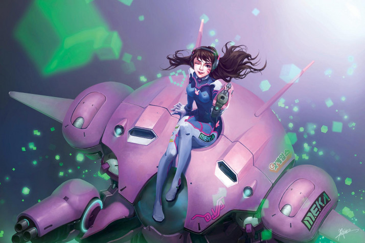 Dva Overwatch Desktop HD Wallpaper 1920x1280px