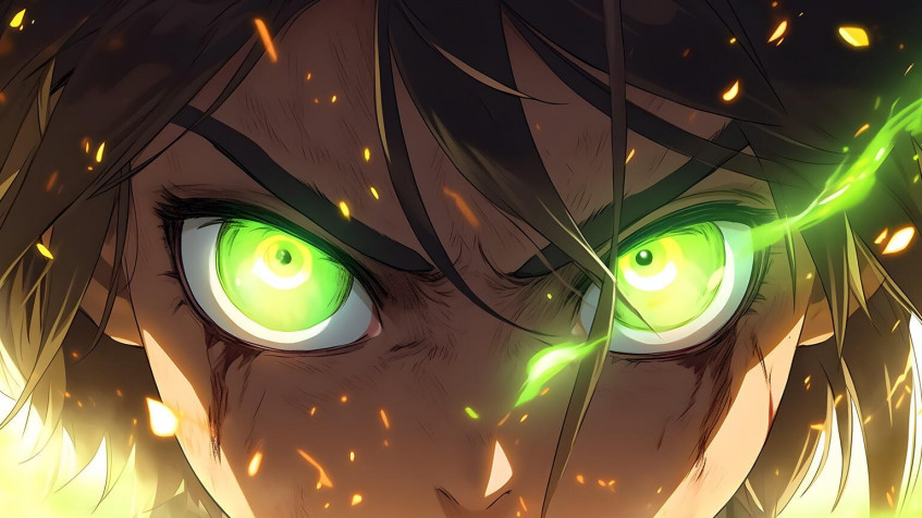 Eren Yeager Desktop HD Wallpaper 1536x864px