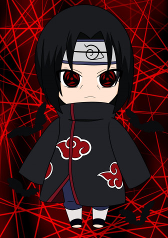 Itachi Chibi iPhone Background 1280x1811px